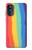 S3799 Cute Vertical Watercolor Rainbow Case For Motorola Moto G52, G82 5G