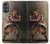 S0796 Japan Red Samurai Case For Motorola Moto G62 5G