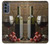 S1316 Grapes Bottle and Glass of Red Wine Case For Motorola Moto G62 5G