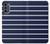 S2767 Navy White Striped Case For Motorola Moto G62 5G