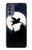 S3289 Flying Pig Full Moon Night Case For Motorola Moto G62 5G