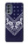 S3357 Navy Blue Bandana Pattern Case For Motorola Moto G62 5G