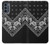 S3363 Bandana Black Pattern Case For Motorola Moto G62 5G