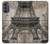 S3416 Eiffel Tower Blueprint Case For Motorola Moto G62 5G