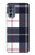 S3452 Plaid Fabric Pattern Case For Motorola Moto G62 5G