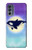 S3807 Killer Whale Orca Moon Pastel Fantasy Case For Motorola Moto G62 5G
