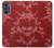 S3817 Red Floral Cherry blossom Pattern Case For Motorola Moto G62 5G