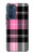 S3091 Pink Plaid Pattern Case For Motorola Edge 30