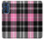 S3091 Pink Plaid Pattern Case For Motorola Edge 30