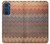 S3752 Zigzag Fabric Pattern Graphic Printed Case For Motorola Edge 30