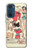 S3820 Vintage Cowgirl Fashion Paper Doll Case For Motorola Edge 30