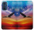 S3841 Bald Eagle Flying Colorful Sky Case For Motorola Edge 30