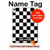 S1611 Black and White Check Chess Board Hard Case For iPad 10.9 (2025,2022)