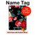 S3112 Rose Floral Pattern Black Hard Case For iPad 10.9 (2025,2022)
