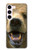 S0840 Grizzly Bear Face Case For Samsung Galaxy S23