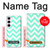 S1723 Mint Chevron Zigzag Case For Samsung Galaxy S23