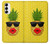 S2443 Funny Pineapple Sunglasses Kiss Case For Samsung Galaxy S23