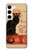 S2739 Chat Noir Black Cat Vintage Case For Samsung Galaxy S23 S2739 Chat Noir Black Cat Vintage Case For Samsung Galaxy S23