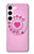 S2847 Pink Retro Rotary Phone Case For Samsung Galaxy S23