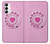 S2847 Pink Retro Rotary Phone Case For Samsung Galaxy S23