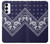 S3357 Navy Blue Bandana Pattern Case For Samsung Galaxy S23