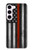 S3472 Firefighter Thin Red Line Flag Case For Samsung Galaxy S23