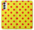 S3526 Red Spot Polka Dot Case For Samsung Galaxy S23 S3526 Red Spot Polka Dot Case For Samsung Galaxy S23