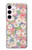 S3688 Floral Flower Art Pattern Case For Samsung Galaxy S23