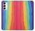 S3799 Cute Vertical Watercolor Rainbow Case For Samsung Galaxy S23
