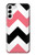S1849 Pink Black Chevron Zigzag Case For Samsung Galaxy S23 Plus
