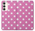 S2358 Pink Polka Dots Case For Samsung Galaxy S23 Plus