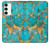 S2906 Aqua Turquoise Stone Case For Samsung Galaxy S23 Plus