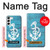 S3053 Marine Anchor Blue Case For Samsung Galaxy S23 Plus