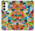 S3391 Abstract Art Mosaic Tiles Graphic Case For Samsung Galaxy S23 Plus
