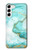 S3399 Green Marble Graphic Print Case For Samsung Galaxy S23 Plus
