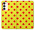 S3526 Red Spot Polka Dot Case For Samsung Galaxy S23 Plus