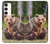 S3558 Bear Family Case For Samsung Galaxy S23 Plus