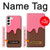 S3754 Strawberry Ice Cream Cone Case For Samsung Galaxy S23 Plus