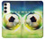 S3844 Glowing Football Soccer Ball Case For Samsung Galaxy S23 Plus