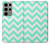 S1723 Mint Chevron Zigzag Case For Samsung Galaxy S23 Ultra