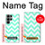 S1723 Mint Chevron Zigzag Case For Samsung Galaxy S23 Ultra