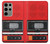 S3204 Red Cassette Recorder Graphic Case For Samsung Galaxy S23 Ultra
