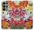 S3205 Retro Art Flowers Case For Samsung Galaxy S23 Ultra