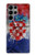 S3313 Croatia Flag Vintage Football Graphic Case For Samsung Galaxy S23 Ultra
