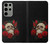 S3753 Dark Gothic Goth Skull Roses Case For Samsung Galaxy S23 Ultra