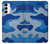S2958 Army Blue Camo Camouflage Case For Samsung Galaxy A14 5G