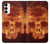S3881 Fire Skull Case For Samsung Galaxy A14 5G