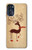 S3081 Wooden Raindeer Graphic Printed Case For Motorola Moto G 5G (2023)