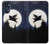 S3289 Flying Pig Full Moon Night Case For Motorola Moto G 5G (2023)