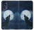 S3693 Grim White Wolf Full Moon Case For Motorola Moto G 5G (2023)